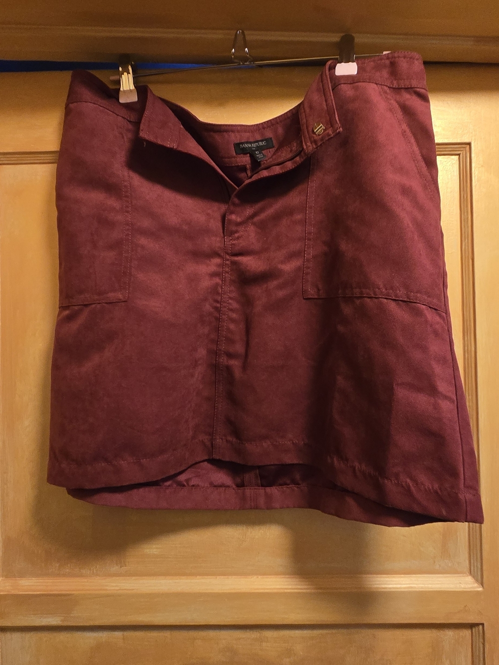 Banana Republic Burgundy Mini Skirt - 12